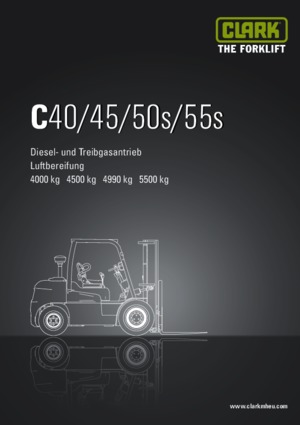 Carretillas elevadoras diesel Clark C 50 s D