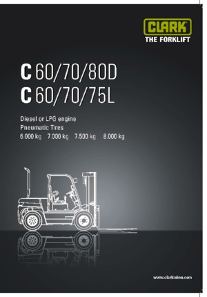 Carretillas elevadoras diesel Clark C 80 D