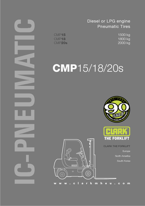 Carretillas elevadoras diesel Clark CMP 18 D