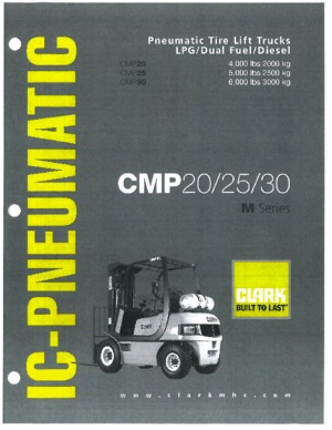 Carretillas elevadoras diesel Clark CMP 30 D