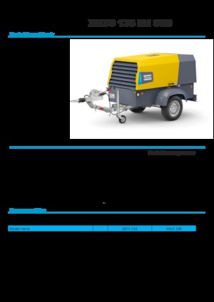 Compresores Portátiles - Diesel, Eléctr., Gasolina Atlas Copco XATS 138 Kd