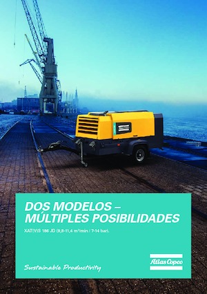 Compresores Portátiles - Diesel, Eléctr., Gasolina Atlas Copco XAVS 186 Jd