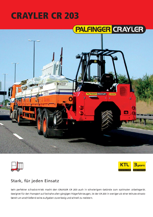 Carretillas elevadoras auxiliares diesel Palfinger CR 203