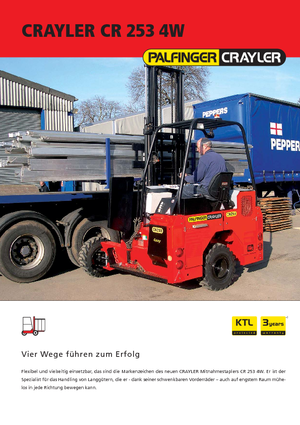 Carretillas elevadoras auxiliares diesel Palfinger CR 253 4W