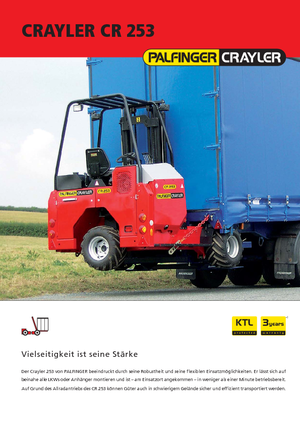 Carretillas elevadoras auxiliares diesel Palfinger CR 253