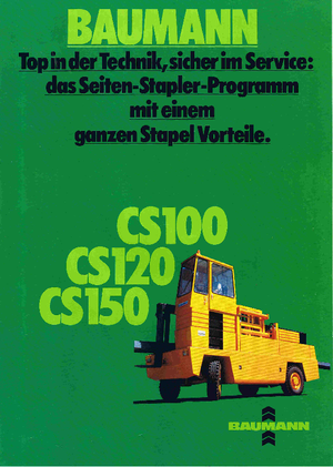 Carretillas elevadoras de carga lateral diesel Baumann CS 100/16/35