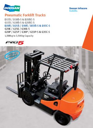 Carretillas elevadoras diesel Doosan D 35 C 5