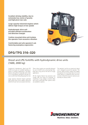 Carretillas elevadoras diesel Jungheinrich DFG 320