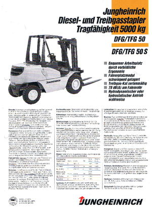 Carretillas elevadoras diesel Jungheinrich DFG 50(110HB)