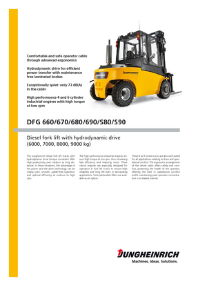 Carretillas elevadoras diesel Jungheinrich DFG S80