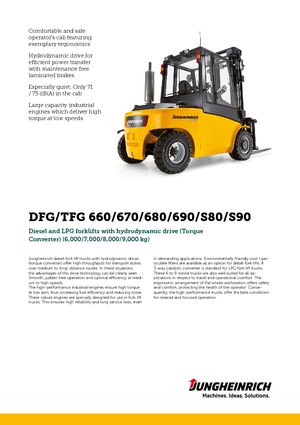 Carretillas elevadoras diesel Jungheinrich DFG 690