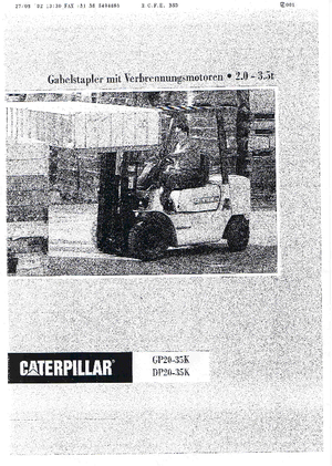 Carretillas elevadoras diesel Caterpillar DP 25 K