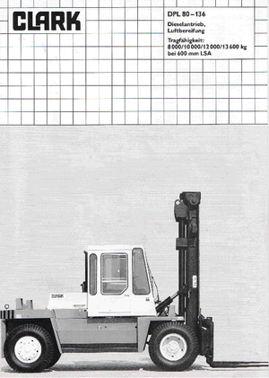 Carretillas elevadoras diesel Clark DPL 120
