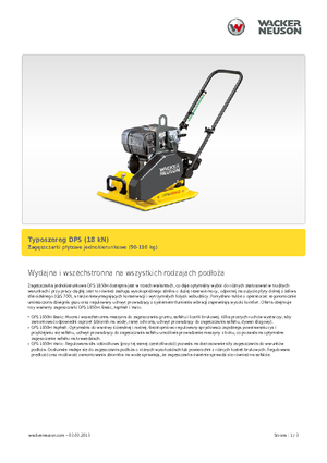 Planchas vibratorias de una dirección Wacker DPS 1850 H Asphalt