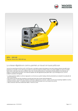 Planchas vibratorias reversibles Wacker DPU 100-70 Le