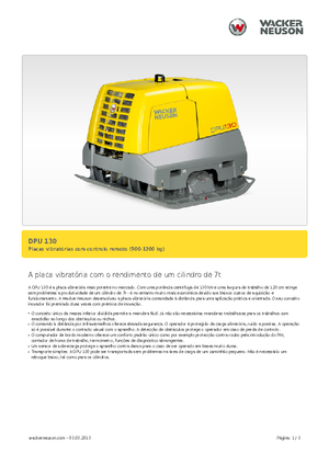Planchas vibratorias reversibles Wacker Neuson DPU130Le