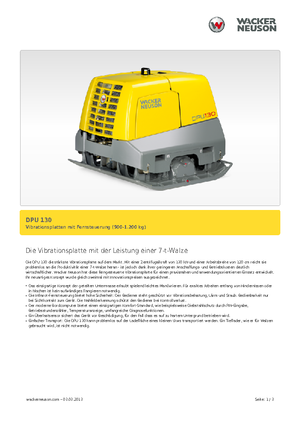 Planchas vibratorias reversibles Wacker Neuson DPU130Le