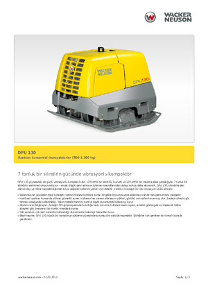 Planchas vibratorias reversibles Wacker Neuson DPU130Le
