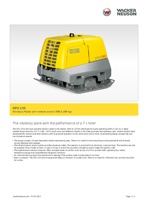 Planchas vibratorias reversibles Wacker Neuson DPU130Le