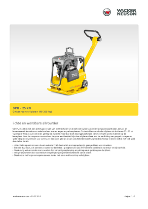 Planchas vibratorias reversibles Wacker Neuson DPU 2560Hts
