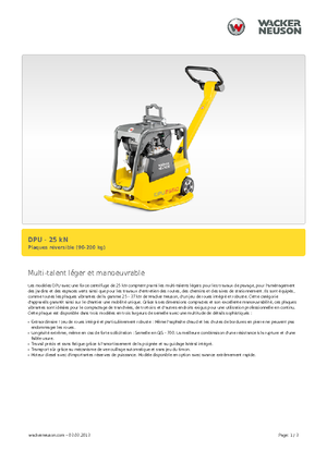 Planchas vibratorias reversibles Wacker Neuson DPU 2540H