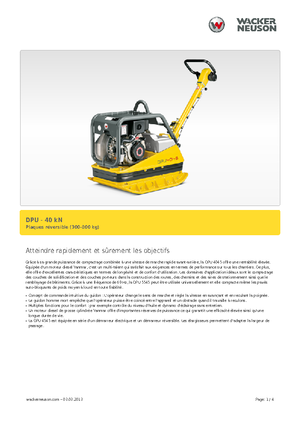 Planchas vibratorias reversibles Wacker Neuson DPU45Ye h