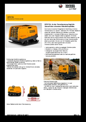Planchas vibratorias reversibles Wacker Neuson DPU110r Lem 870