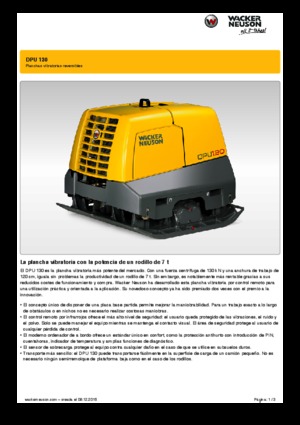 Planchas vibratorias reversibles Wacker Neuson DPU 130 r