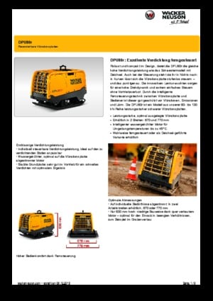 Planchas vibratorias reversibles Wacker Neuson DPU80r Lem 670