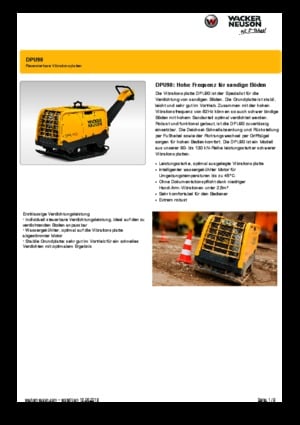 Planchas vibratorias reversibles Wacker Neuson DPU90 Lem 770