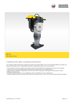 Apisonadores a gasolina y diesel Wacker DS 70,11