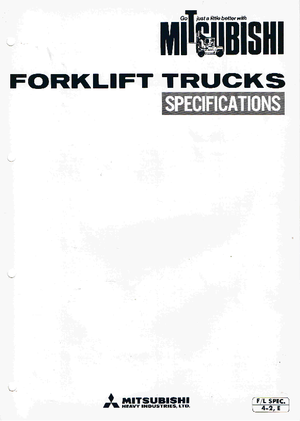 Carretillas elevadoras diesel Mitsubishi FD 30 T