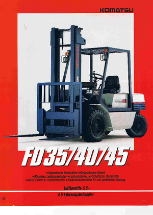 Carretillas elevadoras diesel Komatsu FD 35 T-5 E