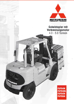 Carretillas elevadoras diesel Mitsubishi FD 50 K