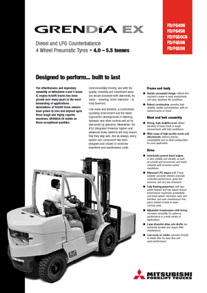 Carretillas elevadoras diesel Mitsubishi FD 50 CN