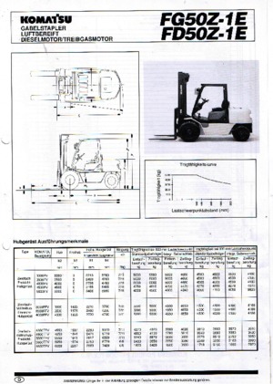 Carretillas elevadoras diesel Komatsu FD 50 Z-1 E