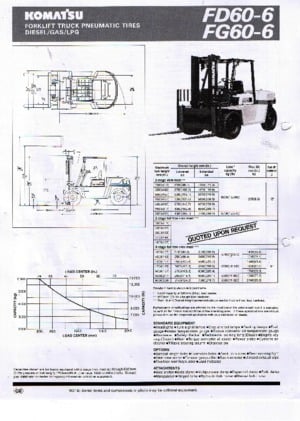 Carretillas elevadoras diesel Komatsu FD 60-6