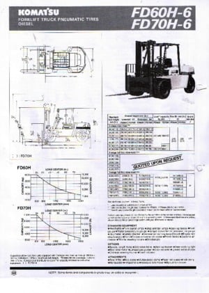 Carretillas elevadoras diesel Komatsu FD 70-6