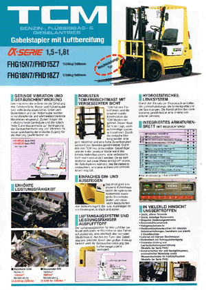 Carretillas elevadoras diesel TCM FHD 15 Z 7