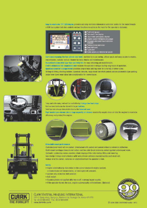 Carretillas elevadoras diesel Clark C 80 D 900