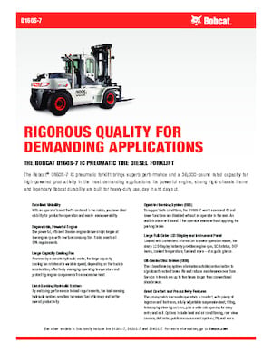 Carretillas elevadoras diesel Bobcat D160S-7