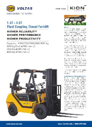 Carretillas elevadoras diesel OM DVX 15 FC