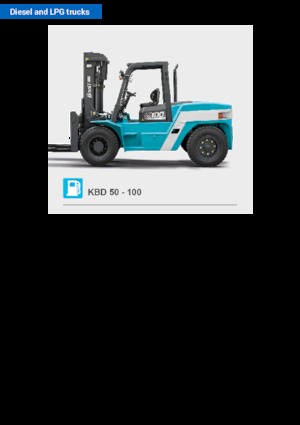 Carretillas elevadoras diesel Baoli KBD 100