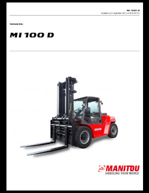 Carretillas elevadoras diesel Manitou MI 100 D