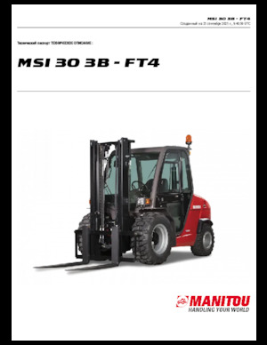 Carretillas elevadoras todo terreno Manitou MSI 30 3B / FT4