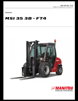 Carretillas elevadoras todo terreno Manitou MSI 35 3B / FT4