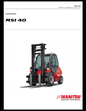 Carretillas elevadoras diesel Manitou MSI 40