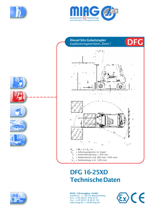 Carretillas elevadoras antidetonantes diesel Miag DFG 30 XD