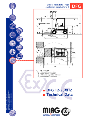 Carretillas elevadoras antidetonantes diesel Miag DFG 30 XH 2
