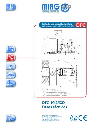 Carretillas elevadoras antidetonantes diesel Miag DFG 40 XD